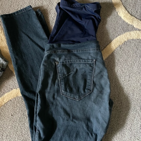 Dark skinny maternity jeans - Picture 1 of 4